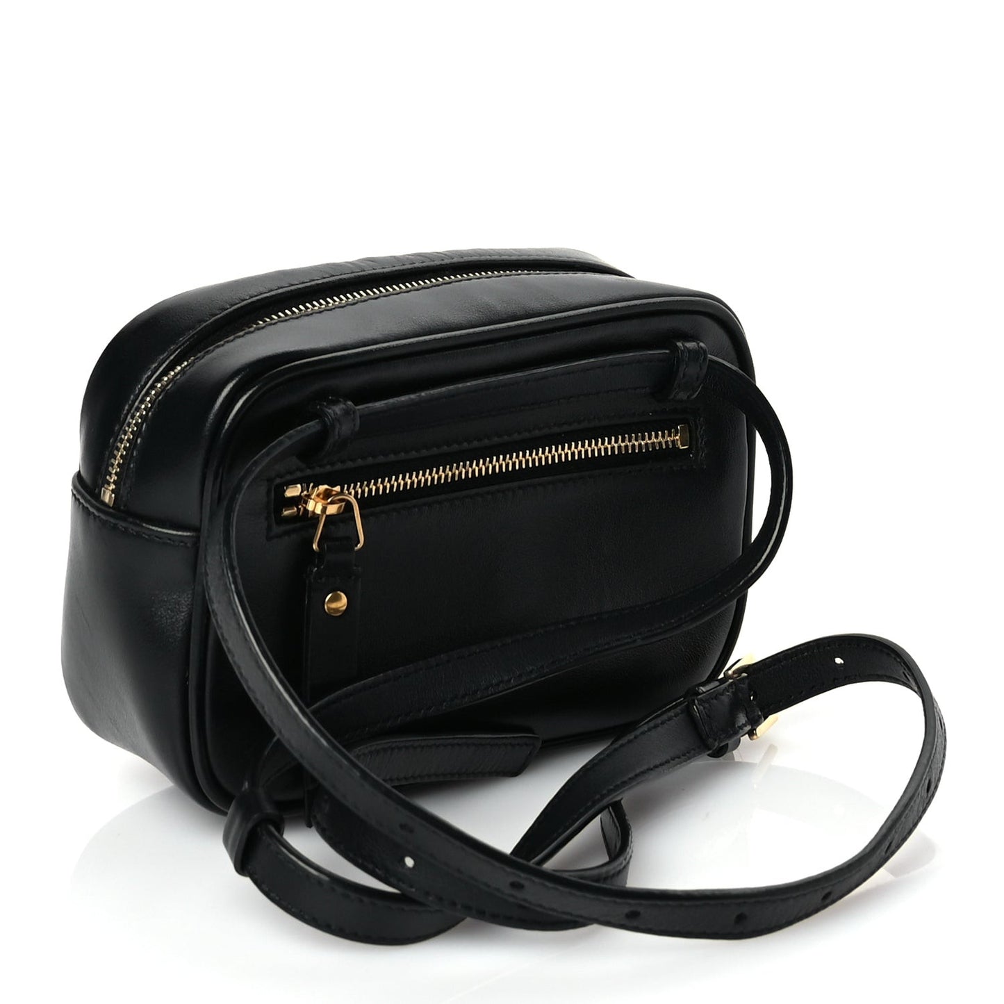 Calfskin Matelasse Monogram Lou Belt Bag Black