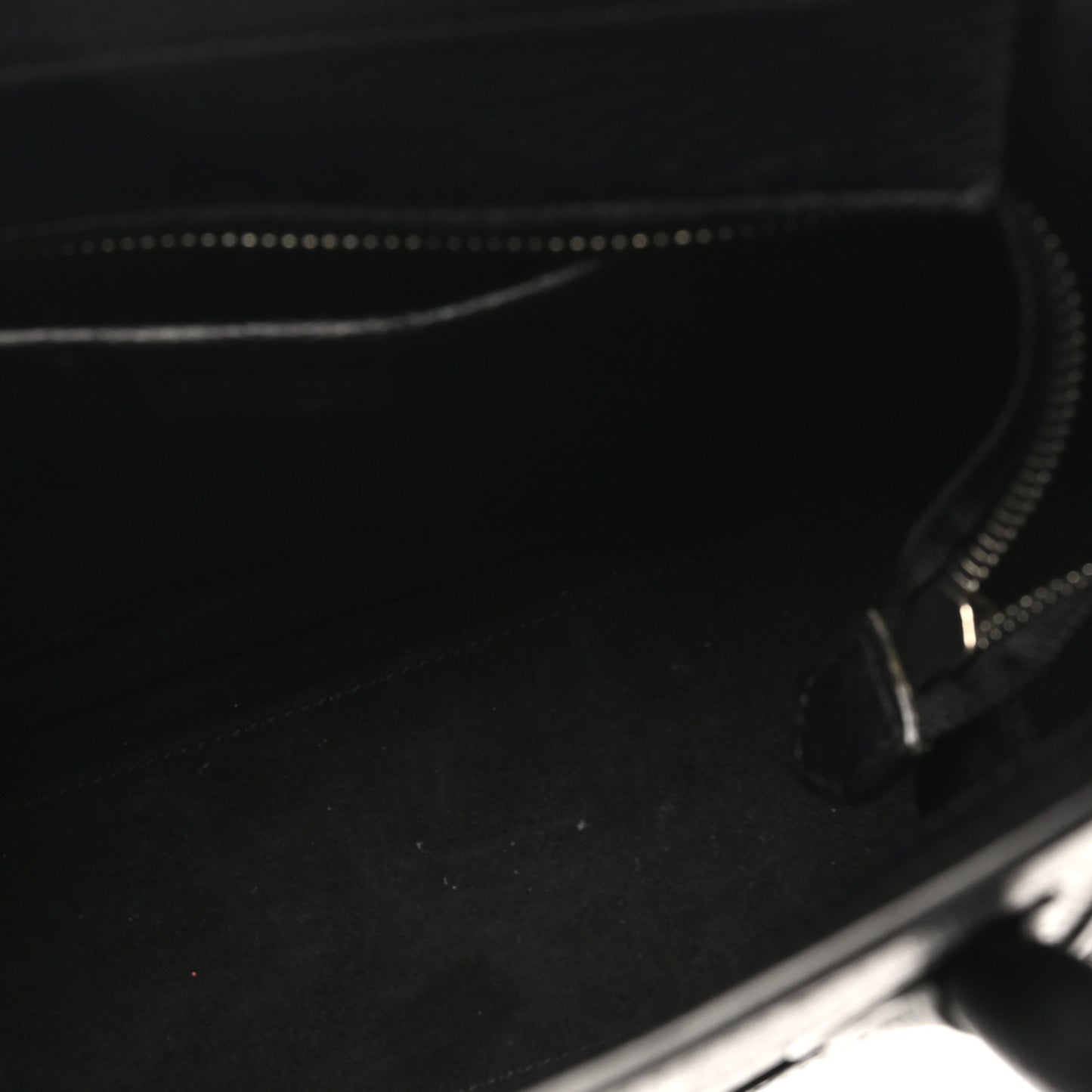 Drummed Calfskin Nano Luggage Black