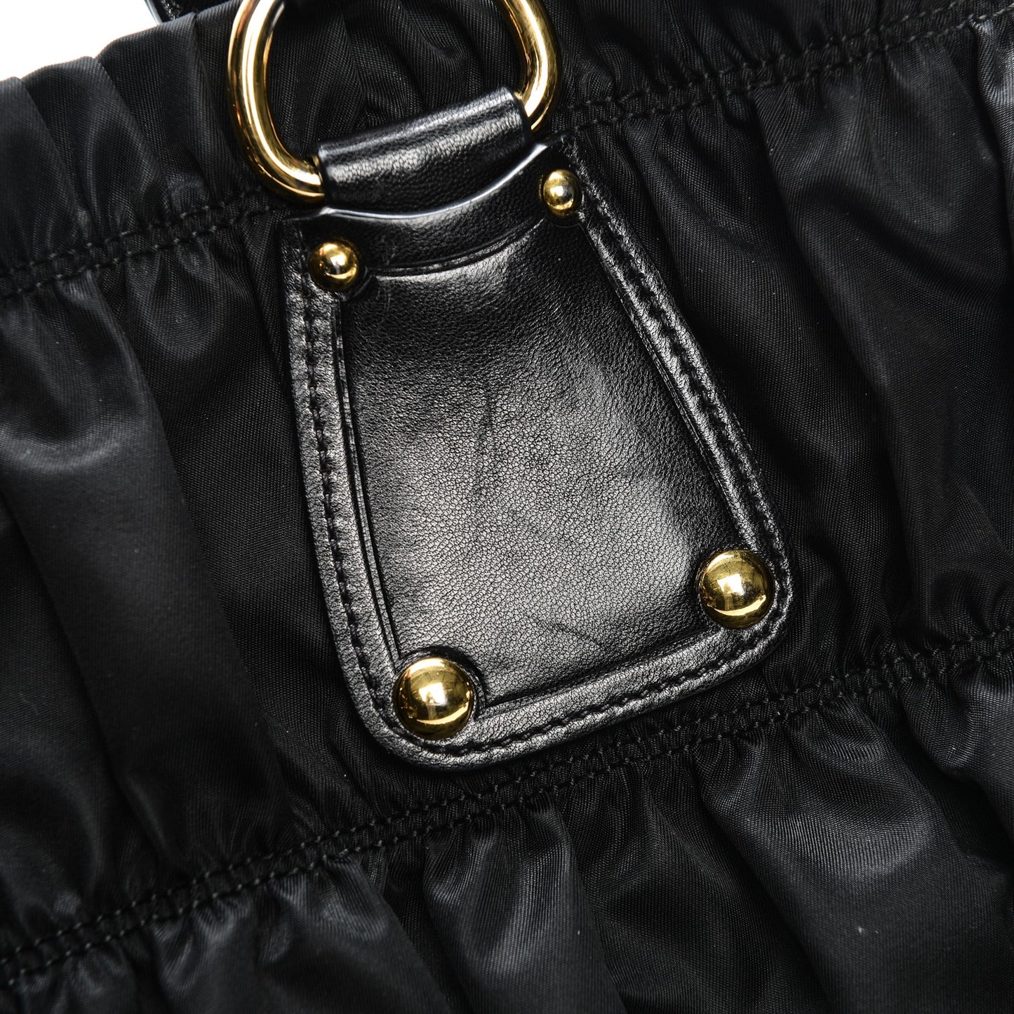 Tessuto Nylon Gaufre Tote Nero Black