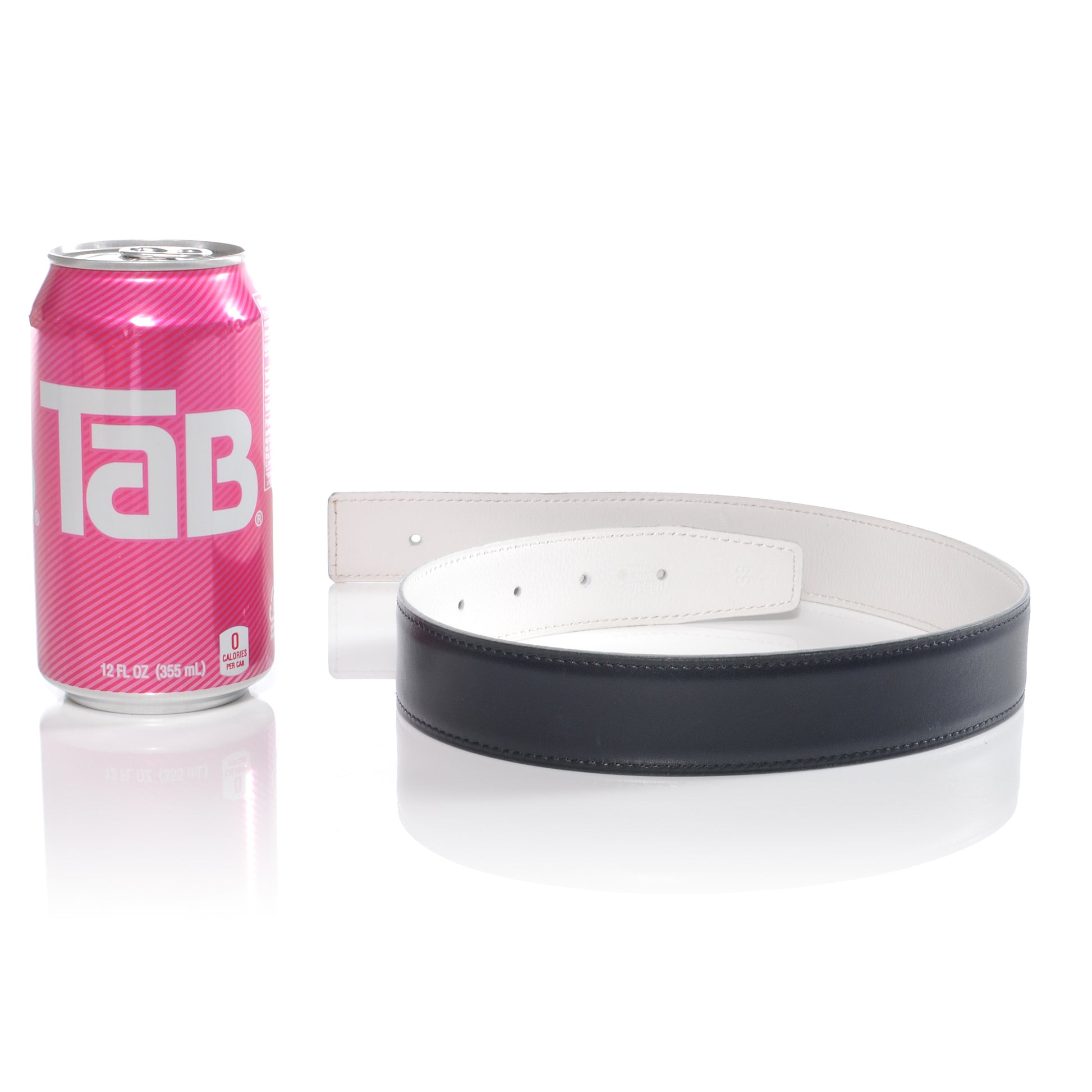 Hermes Box Reversible Belt Strap Indigo Blanc 65 2 of 4