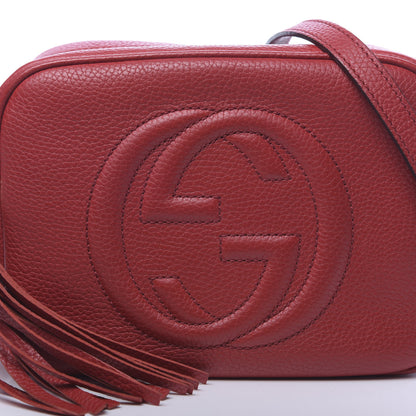 Gucci Pebbled Calfskin Small Soho Disco Bag Tabasco Red 14 of 14