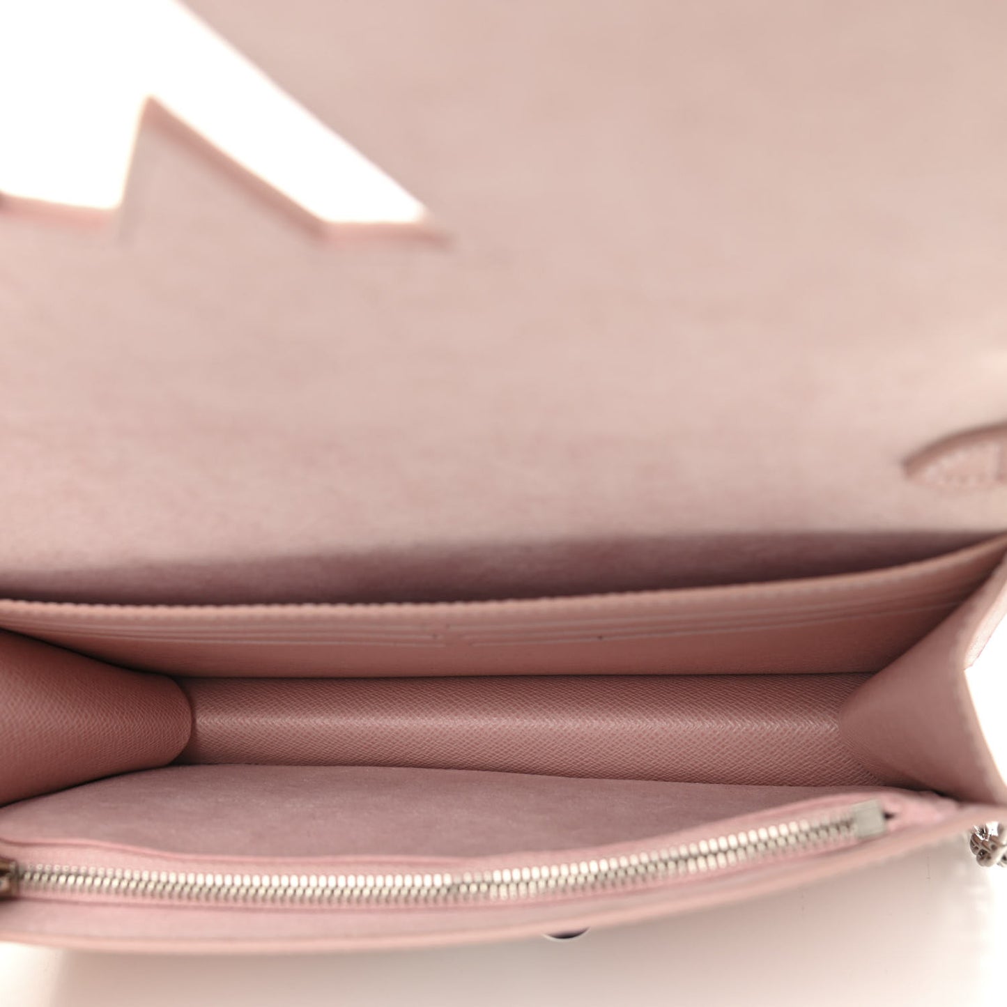 Epi Twist Belt Chain Wallet Rose Ballerine