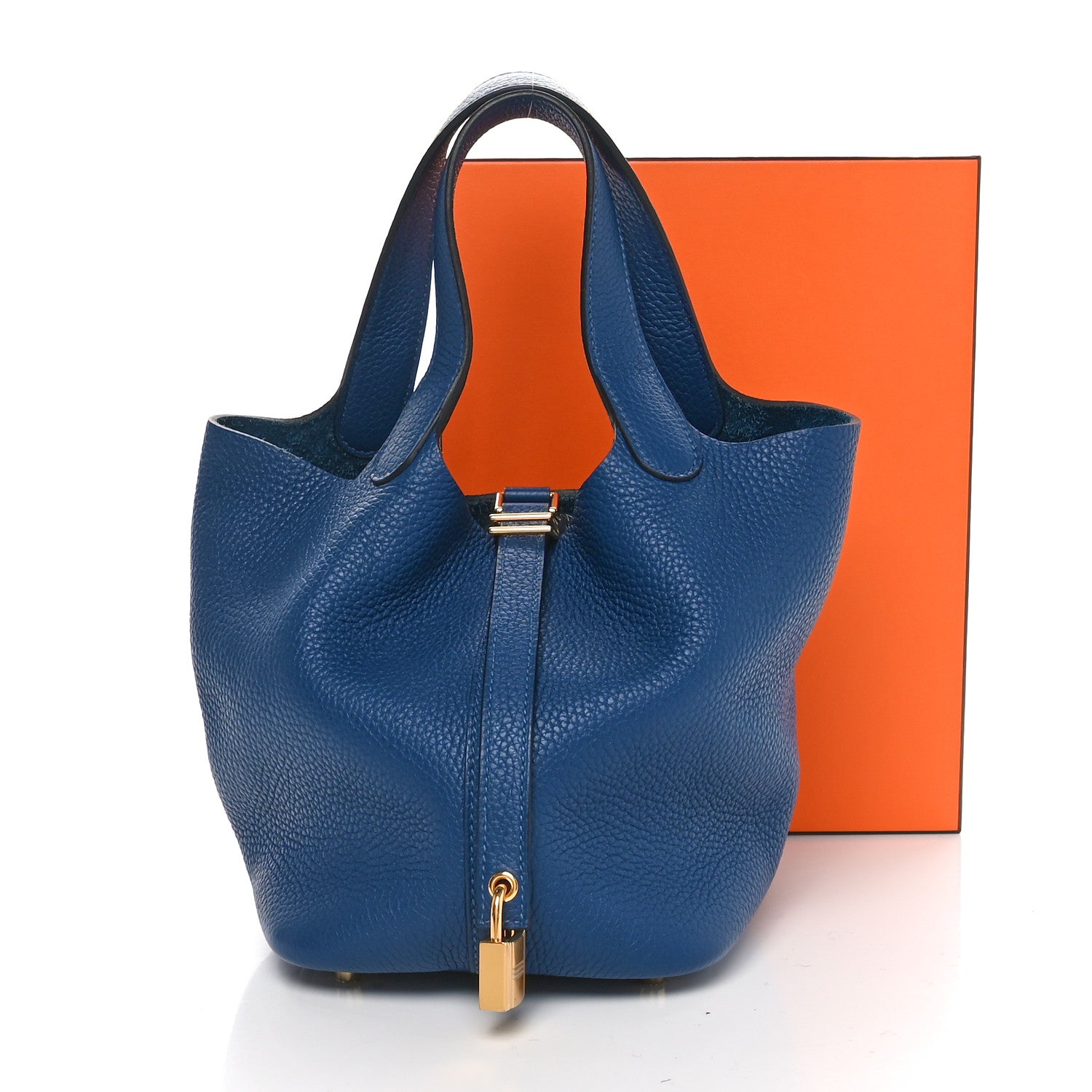 Hermes Taurillon Clemence Picotin Lock 18 PM Deep Bleu 11 of 11