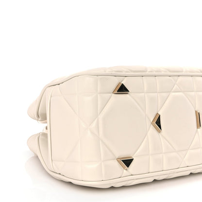 Christian Dior Calfskin Cannage Medium The Lady 95.22  White 7 of 8