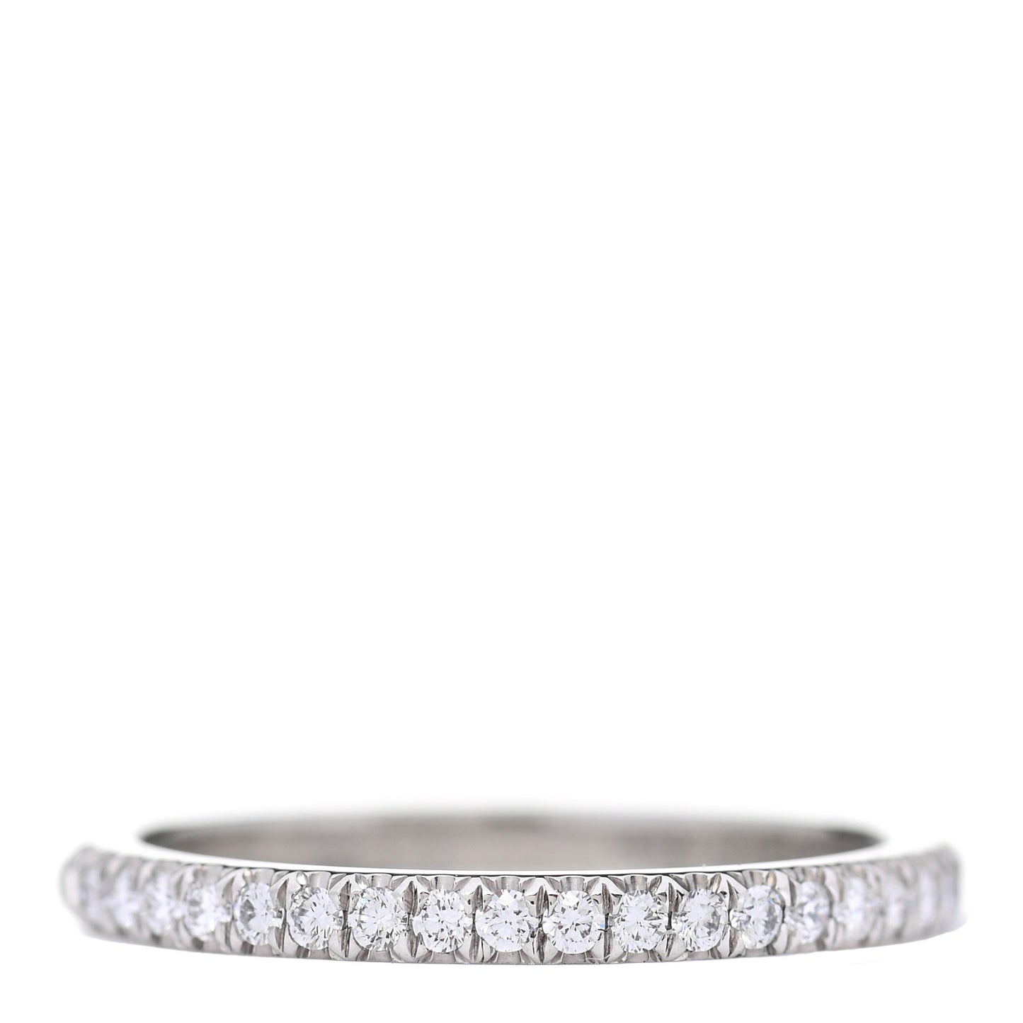 Platinum Diamond .17ctw Soleste Half Eternity Band Ring 53 6.25