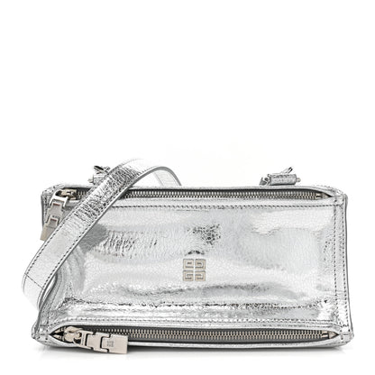 Givenchy Metallic Lambskin Mini Pandora Silvery 1 of 9