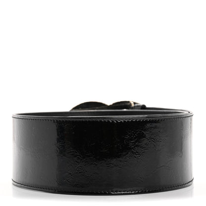 Chanel Patent CC Wide Belt 80 32 Black 2 of 7