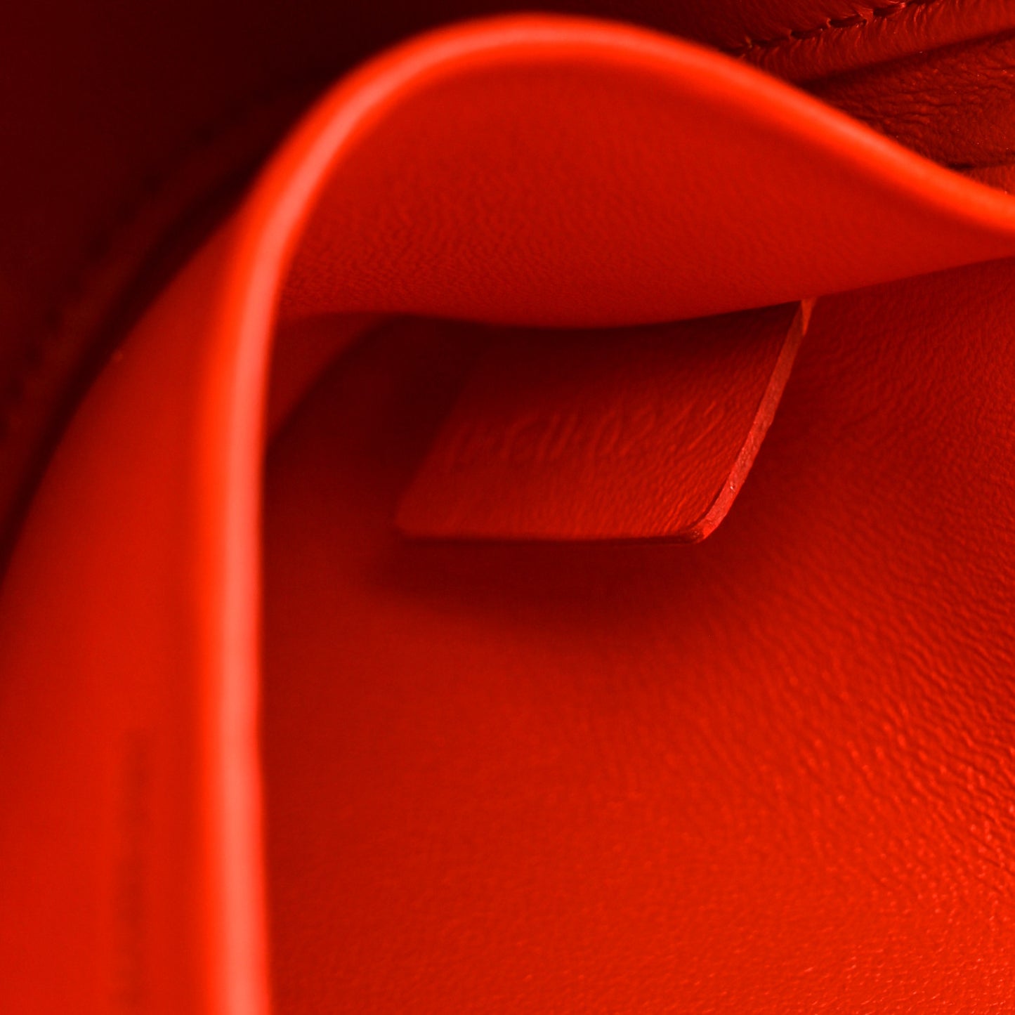 Shiny Calfskin Triomphe Shoulder Bag Bright Red