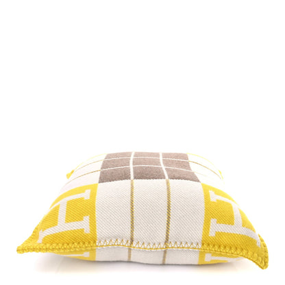 Hermes Wool Cashmere Avalon III Pillow PM Absinthe Sisal 3 of 5