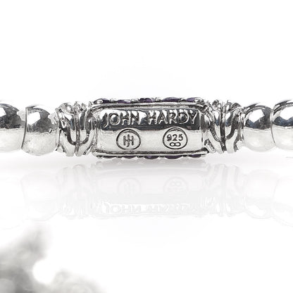 John Hardy Sterling Silver Amethyst Bedeg Bead Bracelet 4 of 5