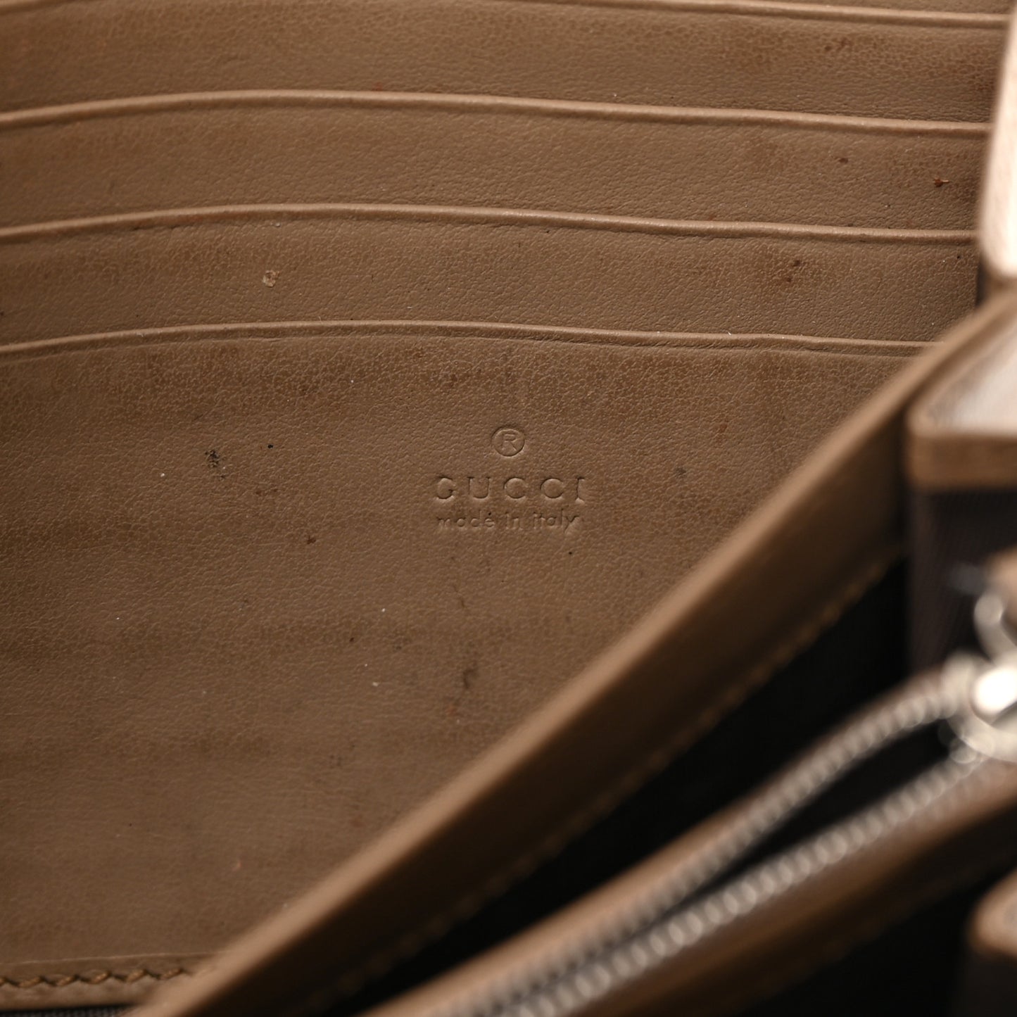 GG Supreme Monogram Mini Dionysus Chain Wallet Beige Taupe