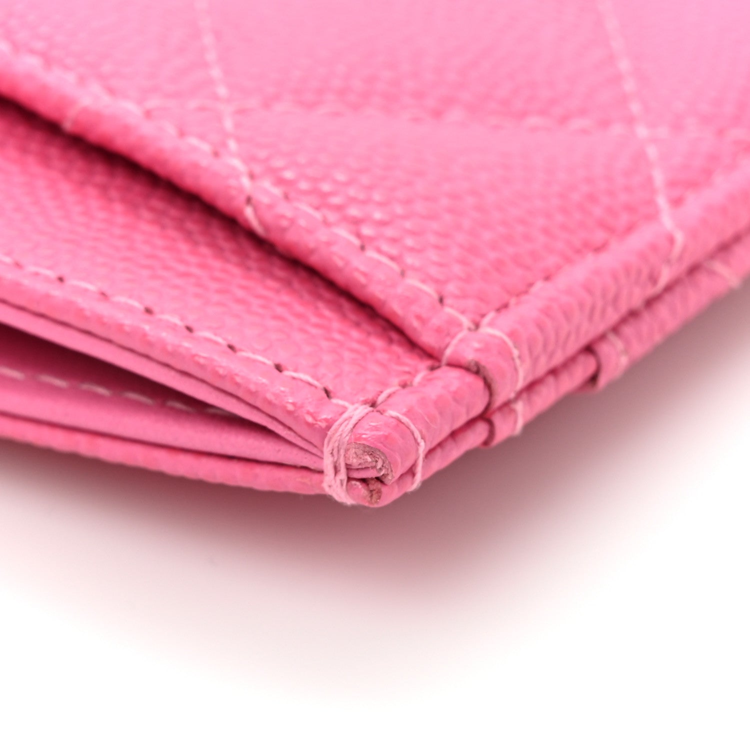 Chanel Caviar Quilted Card Holder Fuchsia 10 of 11