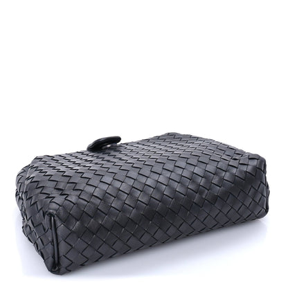 Bottega Veneta Nappa Intrecciato The Lauren 1980 Clutch Argento Ossidato 4 of 7