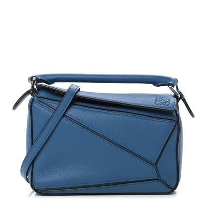 Loewe Calfskin Mini Puzzle Bag Blue 1 of 10