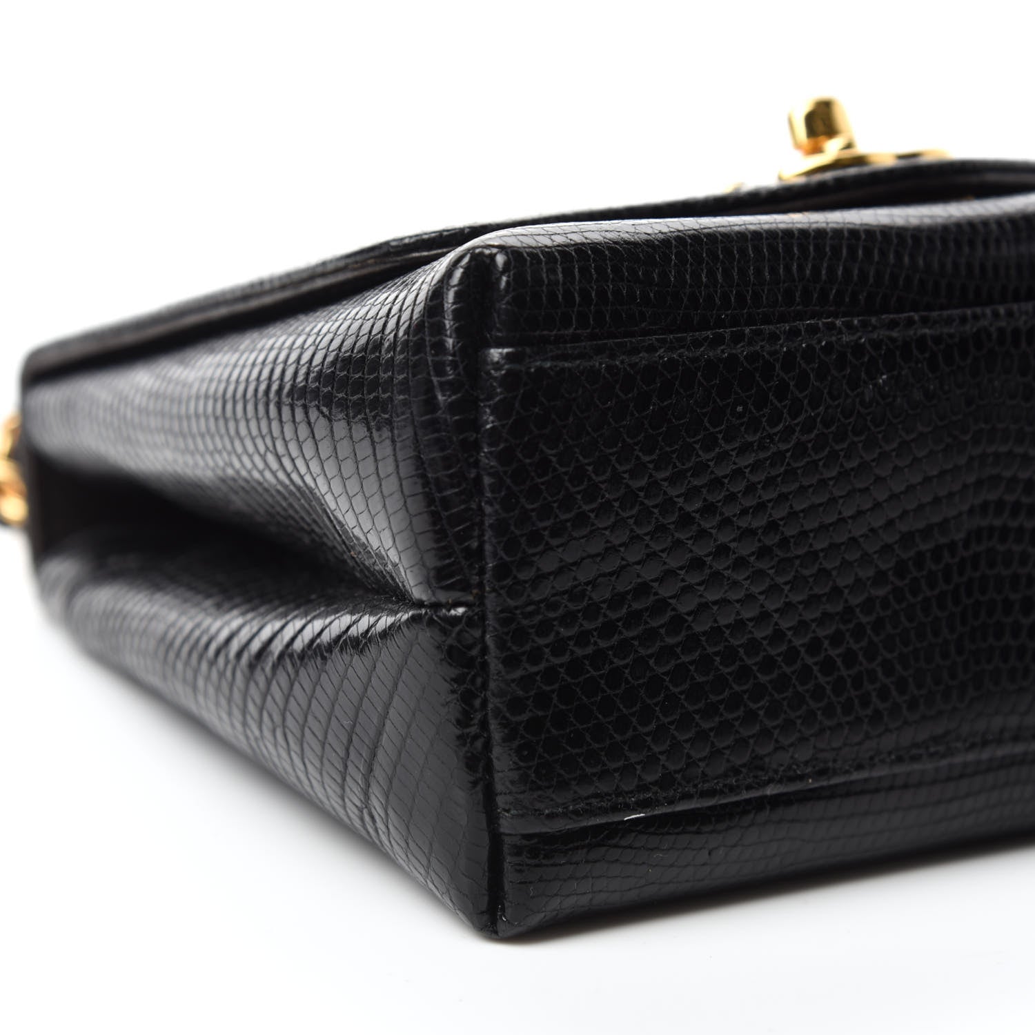 Chanel Lizard Mini Single Flap Black 6 of 14