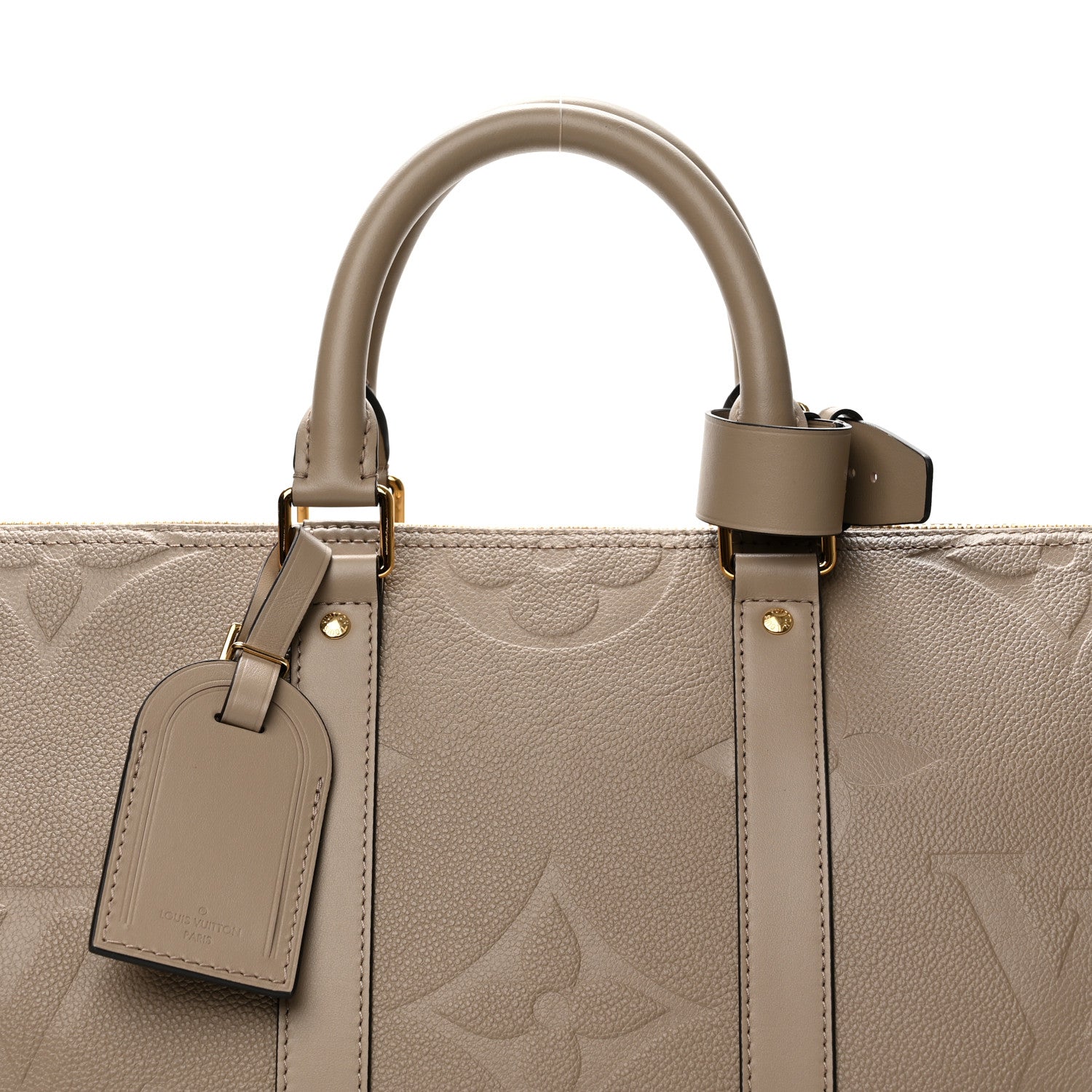 Louis Vuitton Empreinte Monogram Giant Keepall Bandouliere 45 Tourterelle 8 of 8