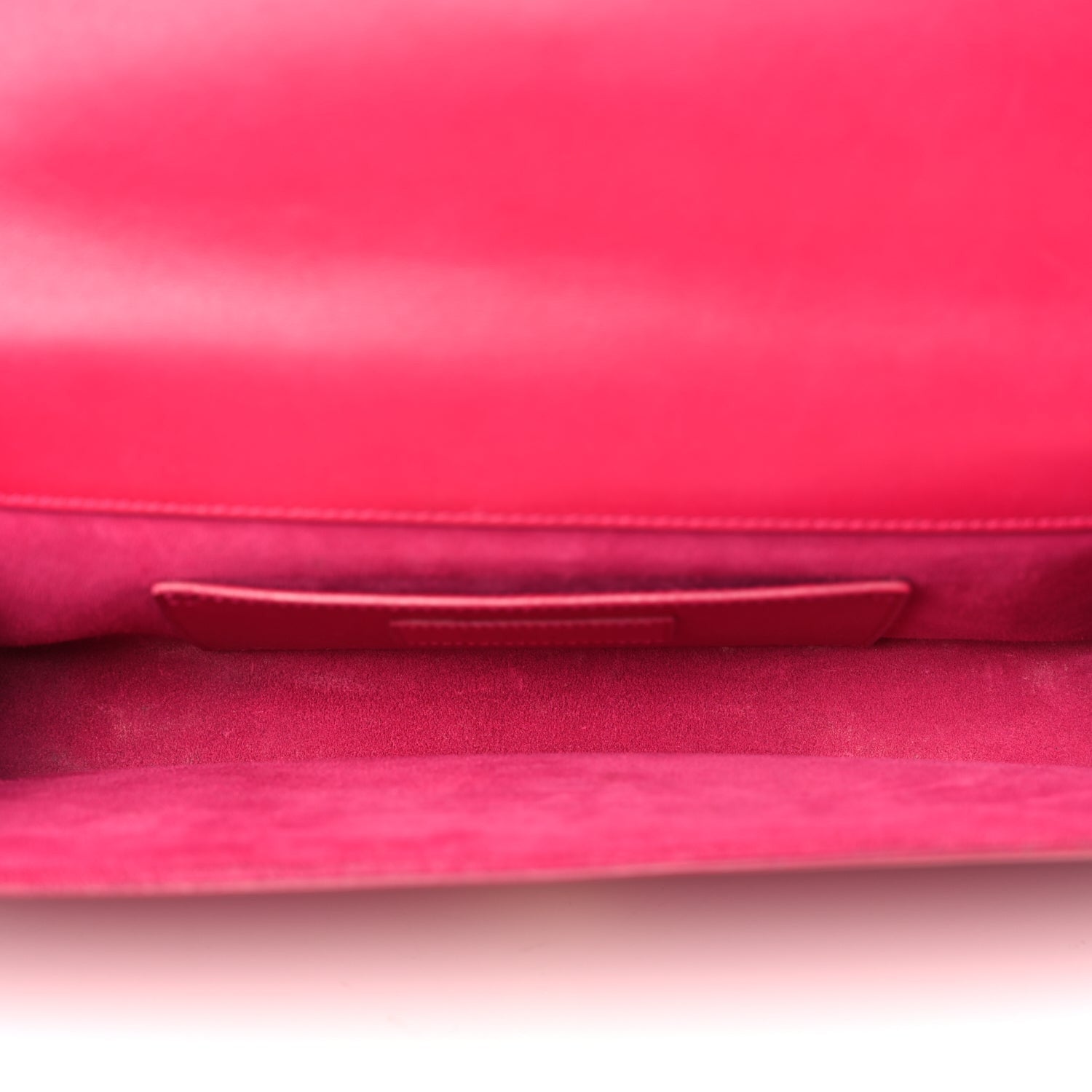 Saint Laurent Smooth Calfskin Classic Monogram Cassandre Clutch Lipstick Fuchsia 5 of 12