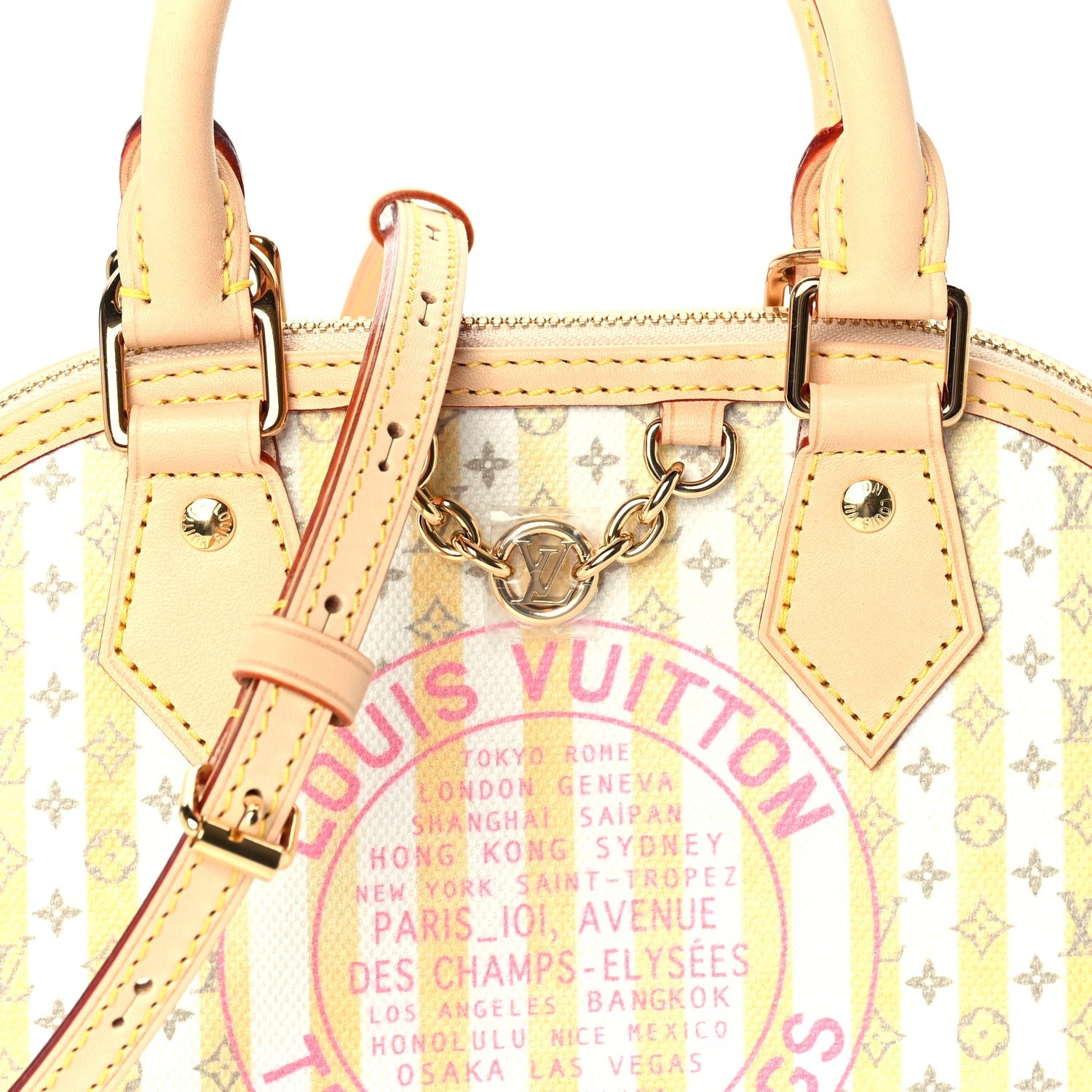 Louis Vuitton Mini Monogram Alma BB  Banana Yellow 6 of 8