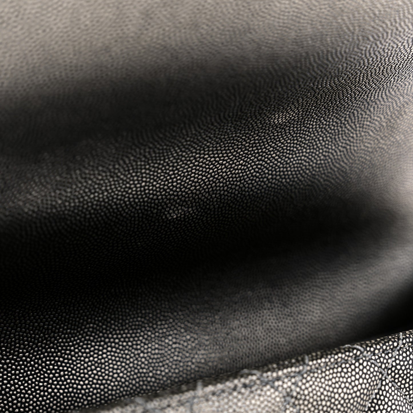 Metallic Caviar Quilted Small Coco Handle Flap Silver