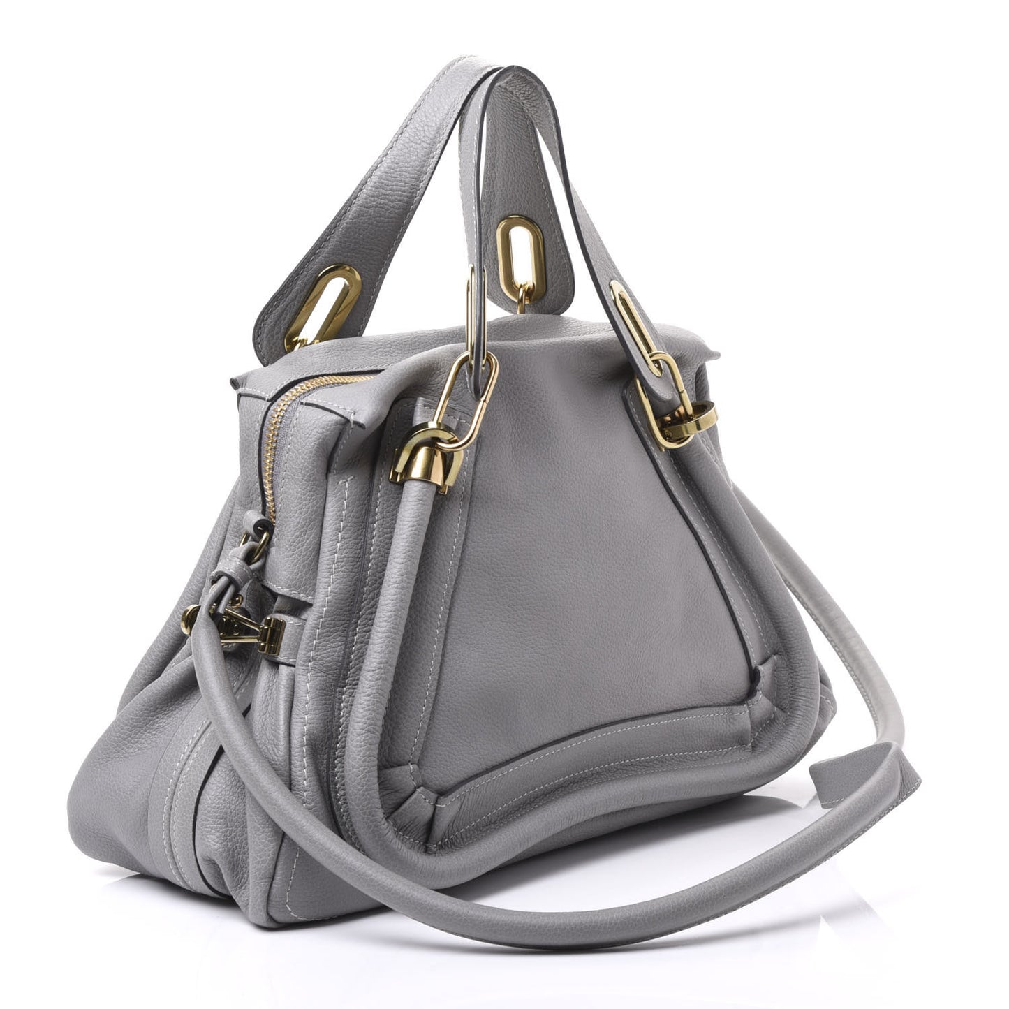 Calfskin Medium Paraty Cashmere Grey