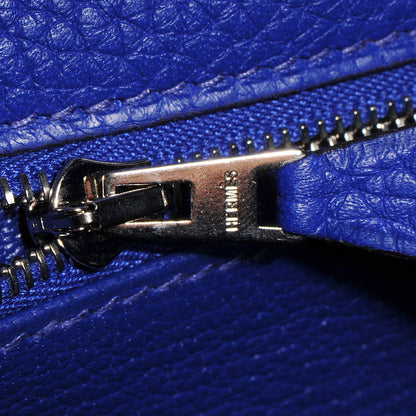 Hermes Taurillon Clemence Kelly Retourne 32 Bleu Electrique 7 of 24