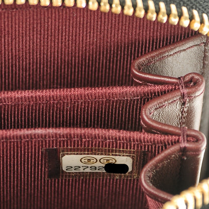 Chanel Caviar Quilted Zip Coin Purse Black 7 of 7