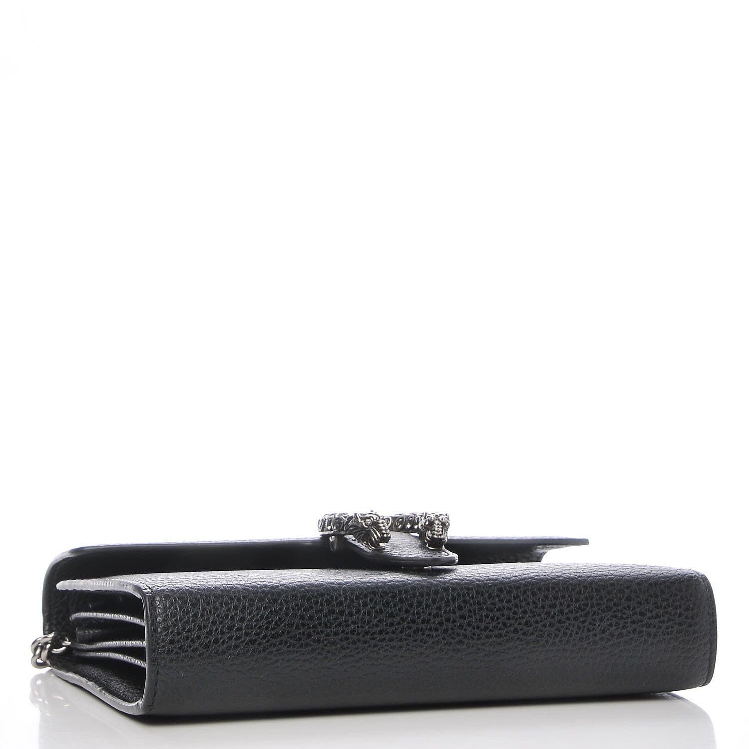 Gucci Calfskin Mini Dionysus Chain Wallet Black 4 of 8