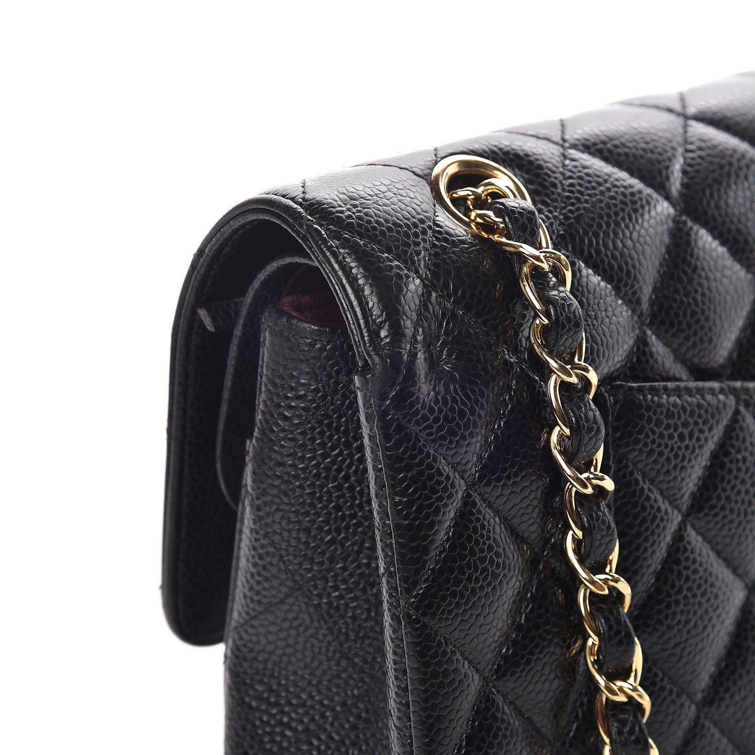 Chanel Caviar Quilted Medium Double Flap Black 10 of 17