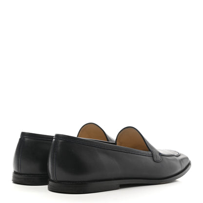 Chanel Lambskin CC Loafers 39.5 Navy 4 of 11