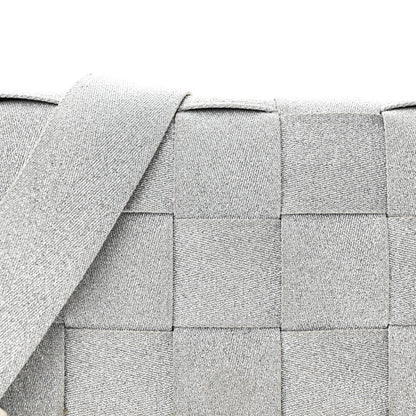 Bottega Veneta Webbing Maxi Intrecciato Cassette Bag Silver 5 of 15