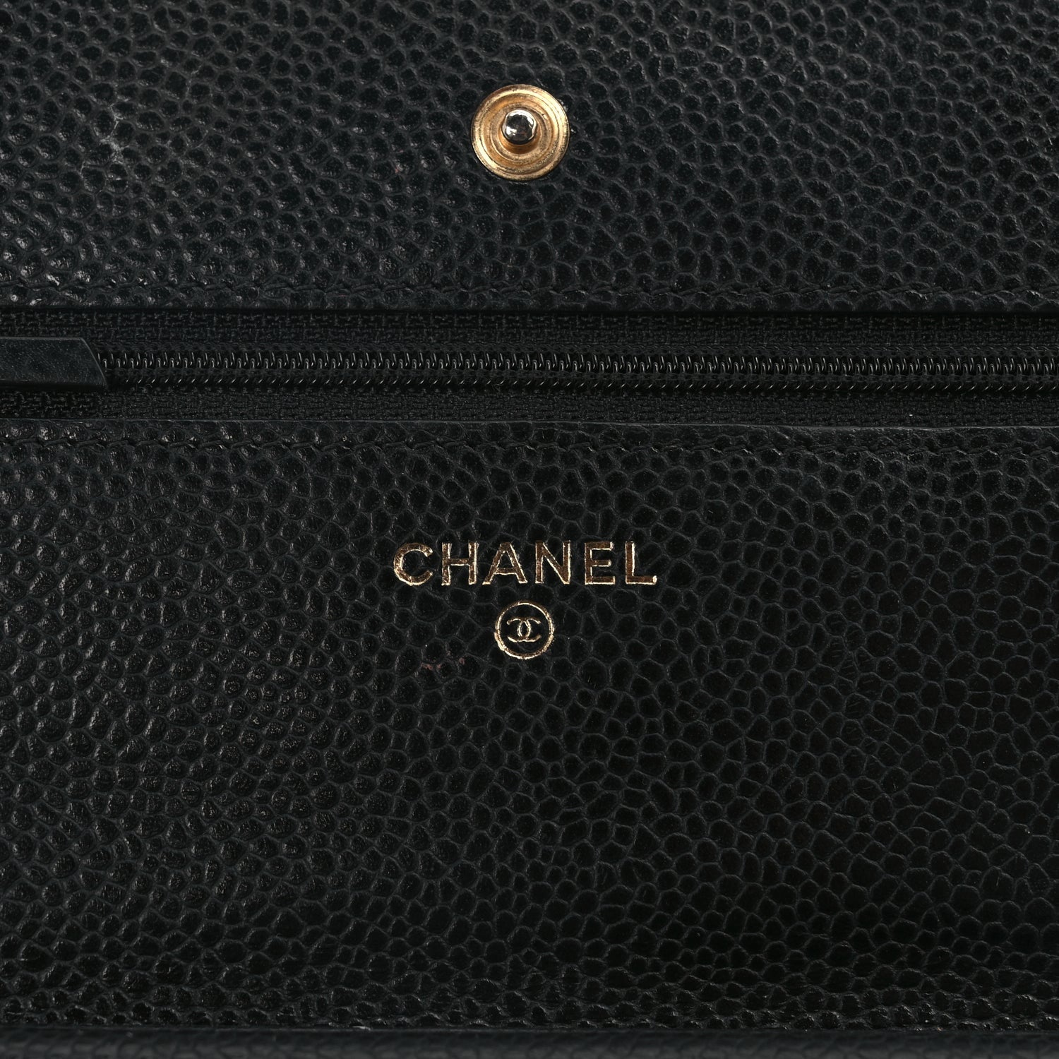 Chanel Caviar Quilted Wallet On Chain WOC Black 5 of 10