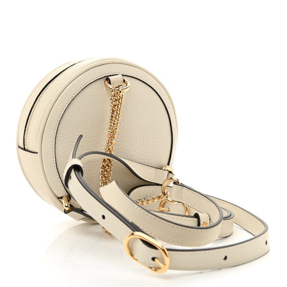 Gucci Textured Calfskin Web Mini Ophidia Round Backpack Mystic White 3 of 8