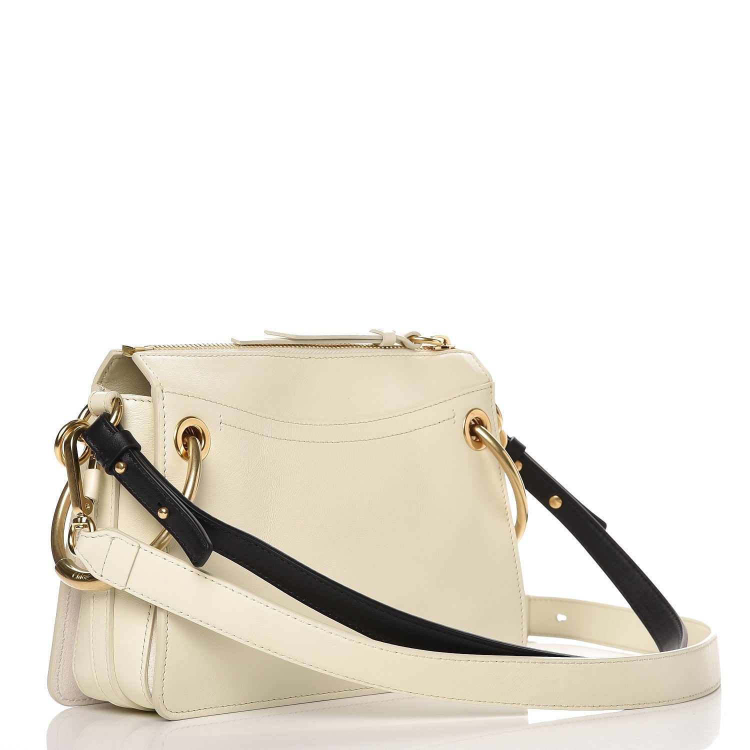 Chloe Calfskin Medium Roy Bag Natural White 5 of 11