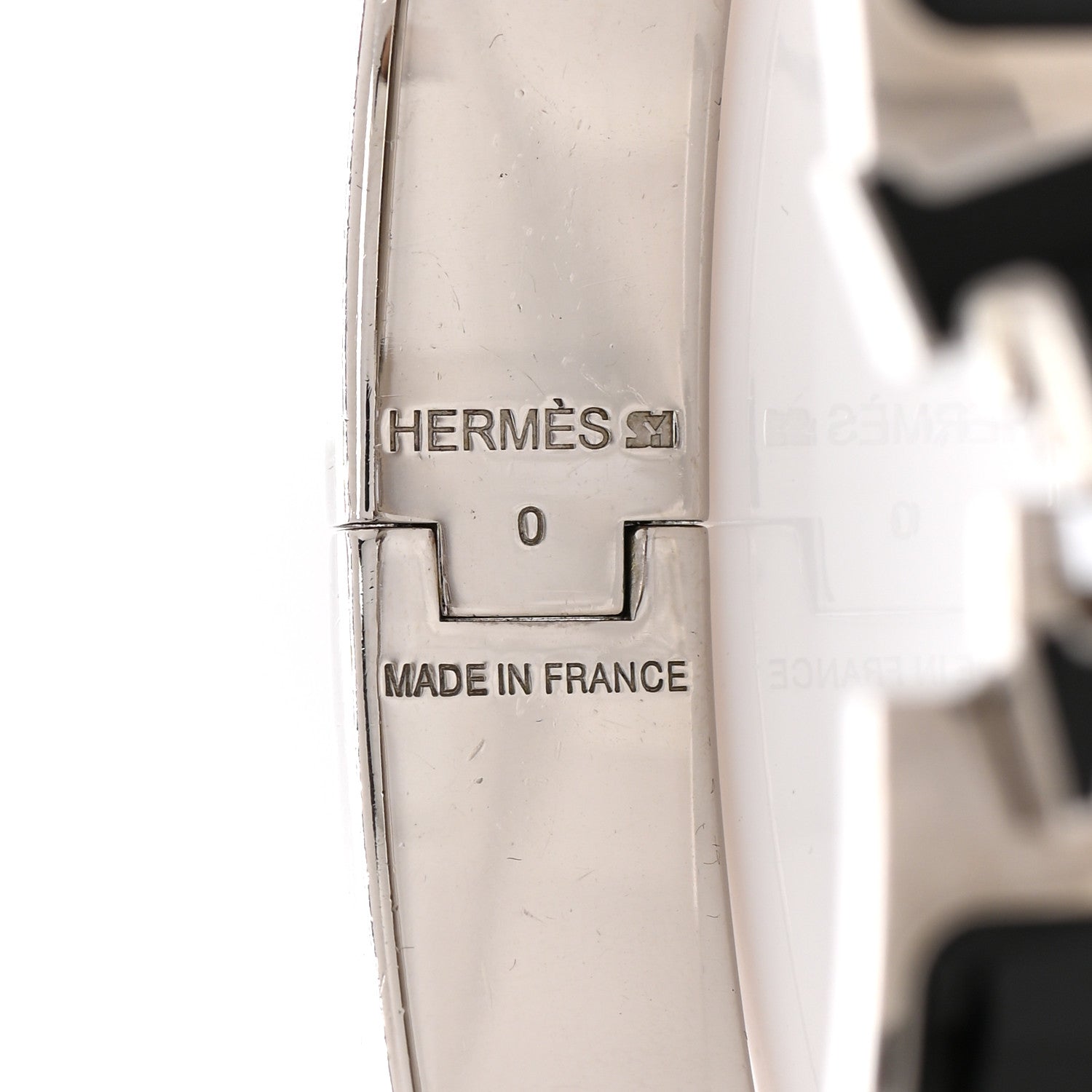 Hermes Enamel Narrow Clic Clac H Bracelet PM Black 4 of 5