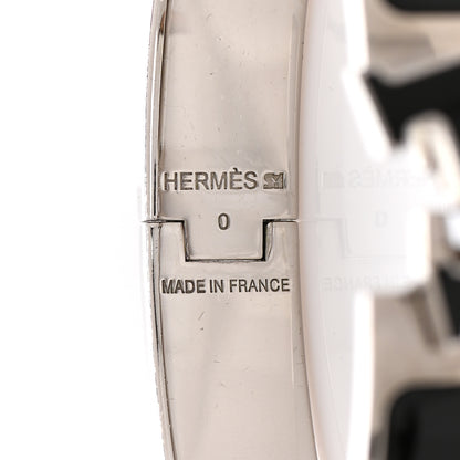 Hermes Enamel Narrow Clic Clac H Bracelet PM Black 4 of 5