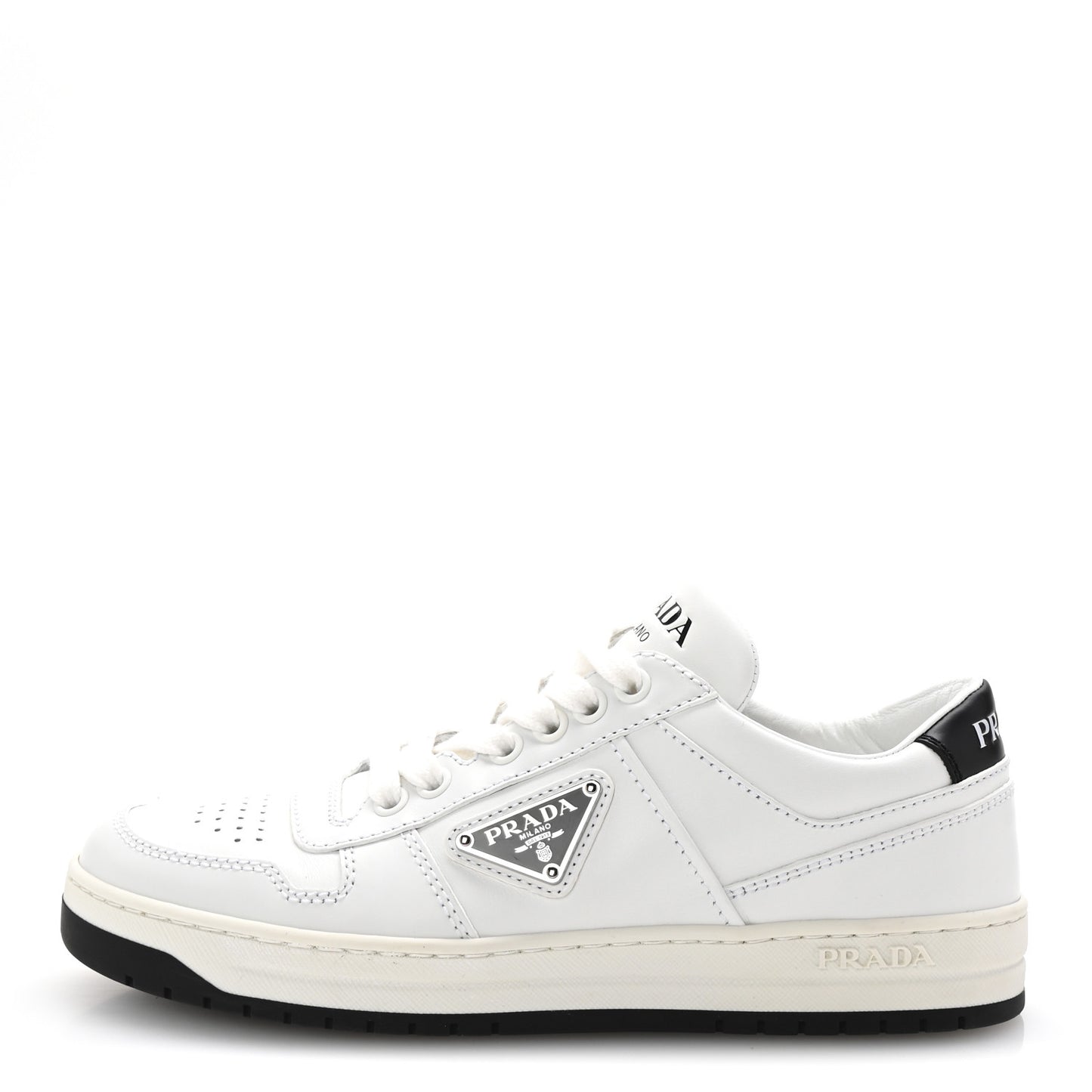 Vitello Rois Triangle Womens Downtown Low Top 30mm Sneakers 36 White Black