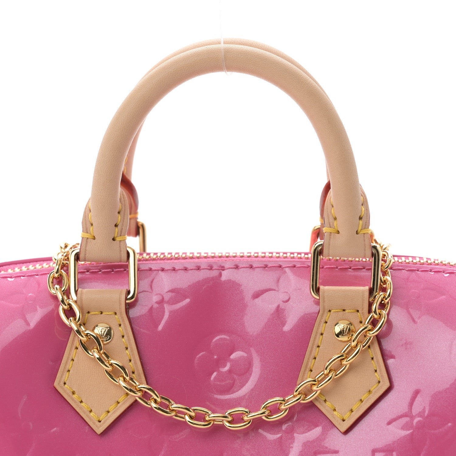Louis Vuitton Vernis Monogram Nano Speedy Neon Pink 7 of 9
