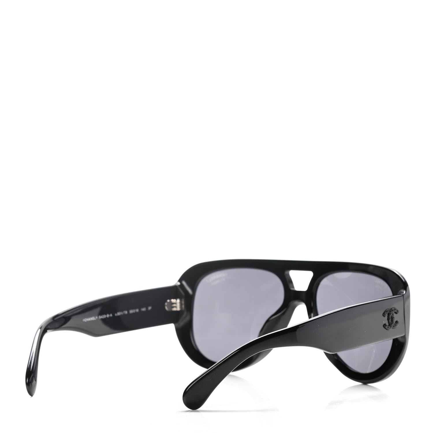 Chanel Resin Polarized Sunglasses 5423-B Black 4 of 8