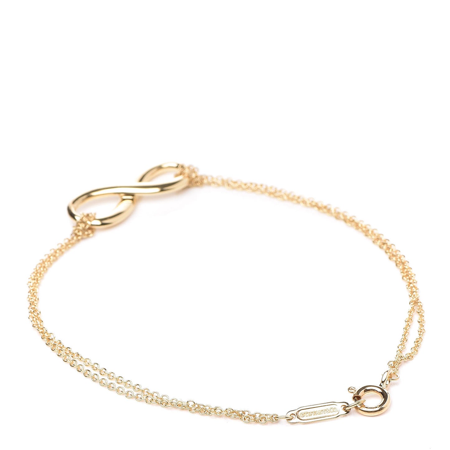 18K Yellow Gold Infinity Bracelet