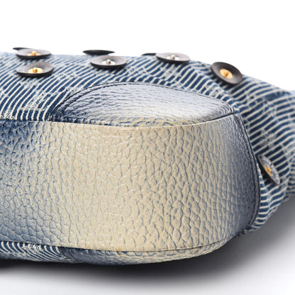 Louis Vuitton Denim Stripes Polka Dot Corsaire Navy 8 of 12
