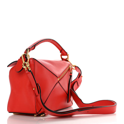 Loewe Calfskin Small Puzzle Bag Scarlet 2 of 10