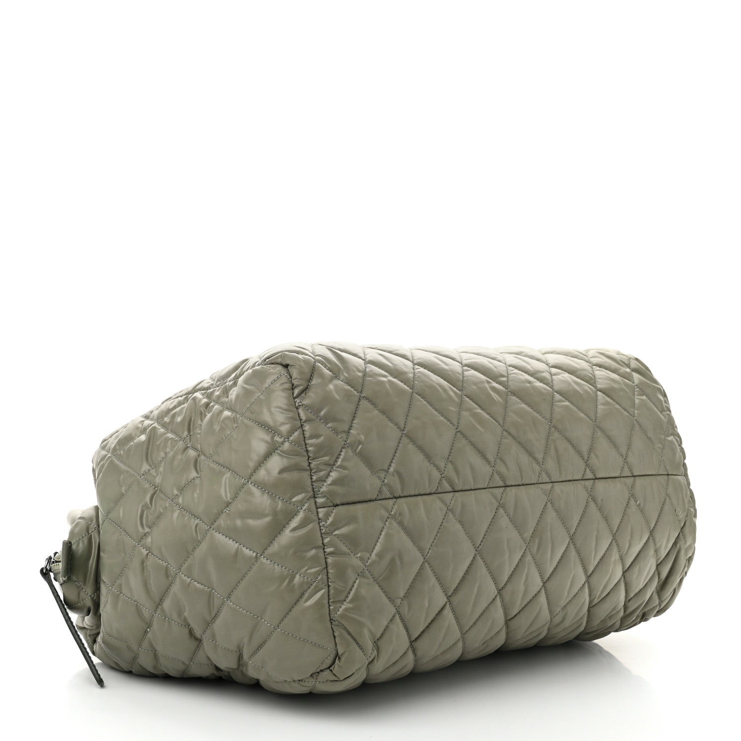 Chanel Nylon Quilted Coco Cocoon Bowler Green 4 of 7