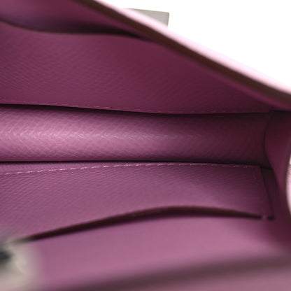 Hermes Epsom Constance Slim Wallet Mauve Sylvestre 6 of 11