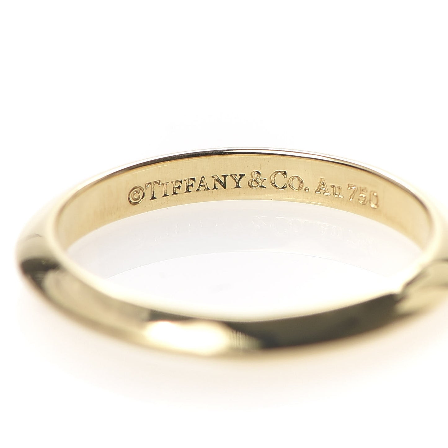 18K Yellow Gold Classic Wedding Band Ring 43 2.5