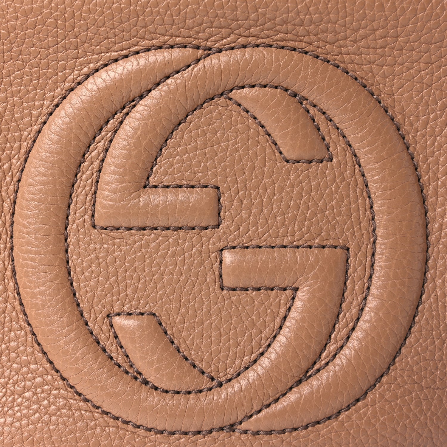 Gucci Pebbled Calfskin Small Soho Disco Bag Camelia 6 of 8