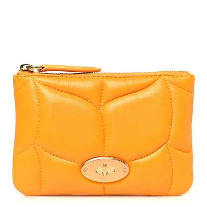 Mulberry MULBERRY Nappa Softie Zip Coin Pouch Double Yellow 1 of 7