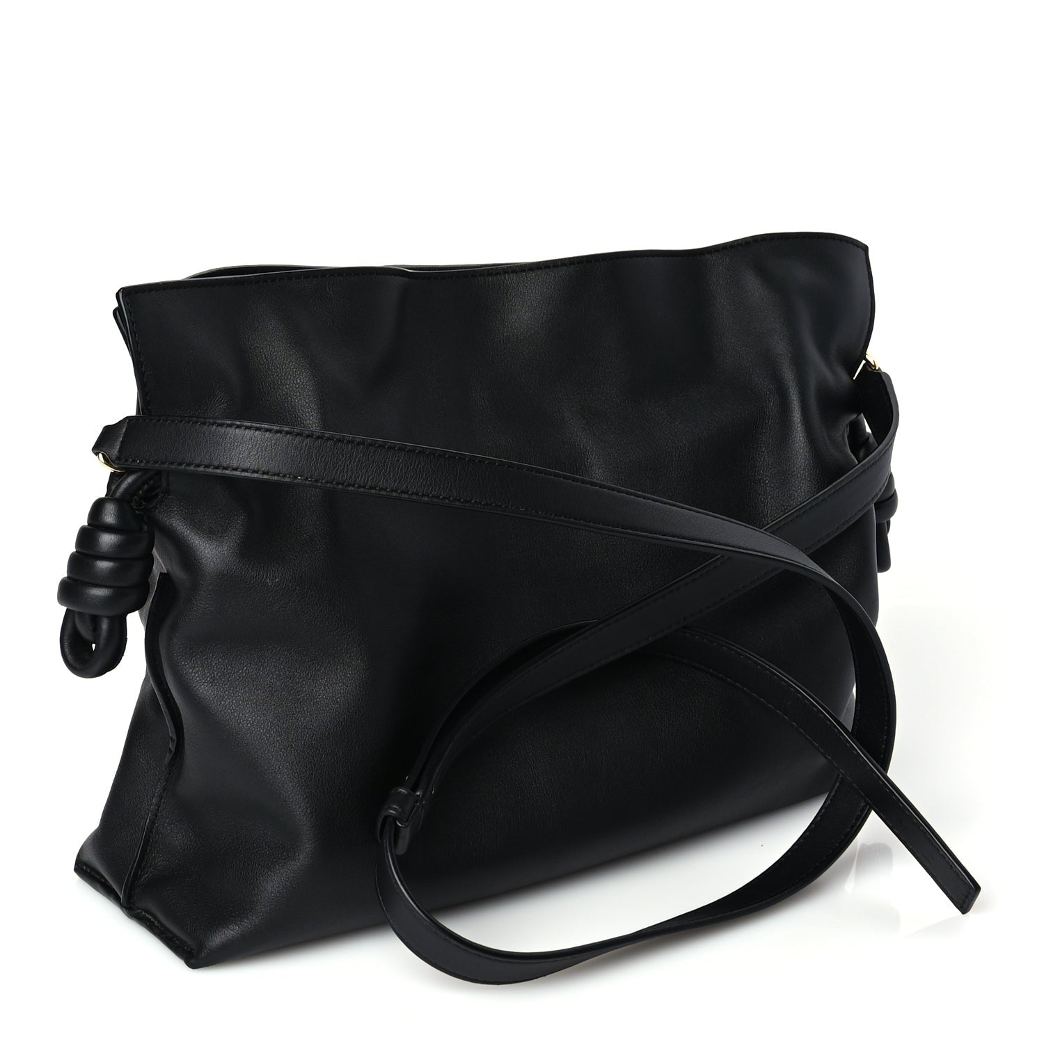 Loewe Nappa Medium Flamenco Knot Bag Black 2 of 8