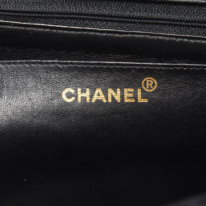 Chanel Caviar Vertical Quilted Jumbo Single Flap Black 6 of 11