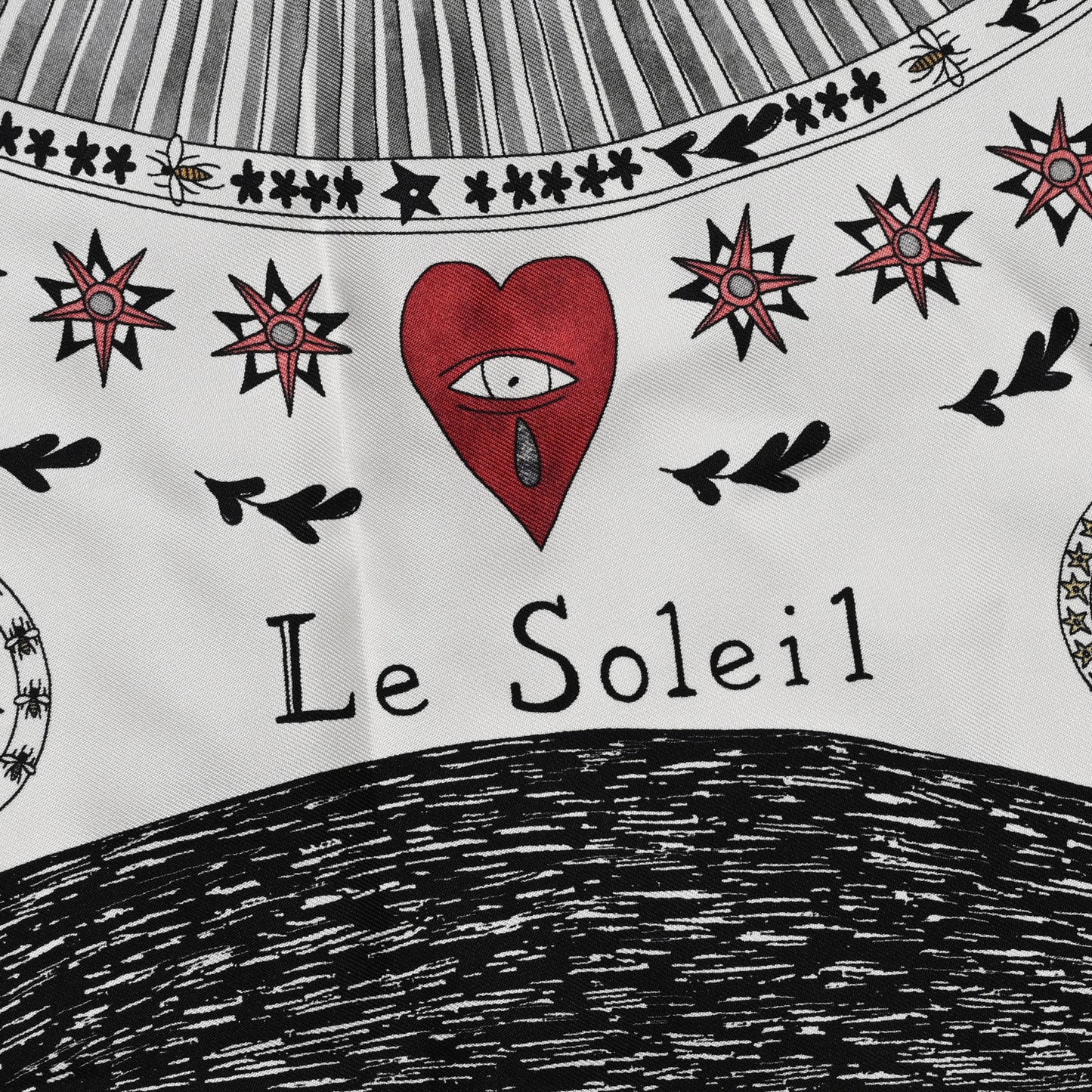 Silk Le Soleil Tarot Square Scarf