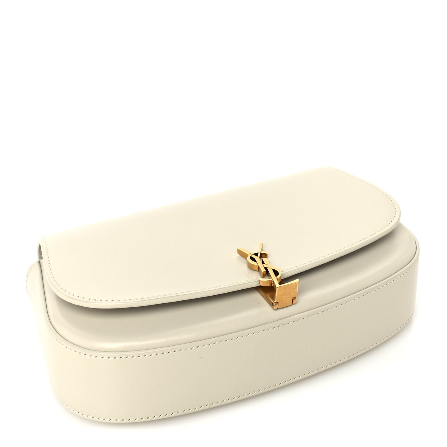 Saint Laurent Box Calfskin Mini Voltaire Shoulder Bag  Crema soft 3 of 8